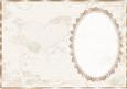 Dark Cream Heart and Roses Insert, with Ivory Lace & Pearls