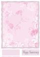 Pink Heart and Roses Card Base, with Tags 4