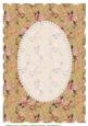 A4 Edwardian Roses Card Base, with Pearls