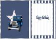 Blue Vintage Truck Insert
