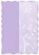A4 Light Purple Plain and Floral Card Front