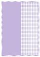 A4 Light Purple Plain and Plaid Card Front