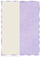 A4 Cream and Purple Spotty Card Front