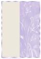 A4 Cream and Purple Floral Card Front