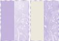 A5 Cream and Purple Floral Card Fronts