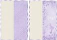 A5 Cream & Purple Spotty - Cream & Purple Floral, Butterfly