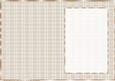Cream-beige Tartan Insert, with Borders