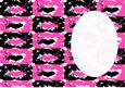 Pink and Black Heart Splash Insert