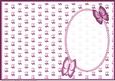 Beautiful Burgandy 'n' Pink Butterflies Insert