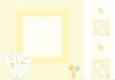 Congratulations On The Birth Of Your Little Twins 8x8 Insert, With Gift Tags