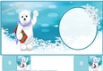 Merry Christmas Little Bear 6x6 Insert, With Gift Tags