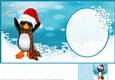 Merry Christmas Little Penquin 6x6 Insert, With Gift Tag