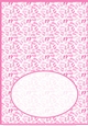 Shades Of Pink And White Footprints Insert, With Border
