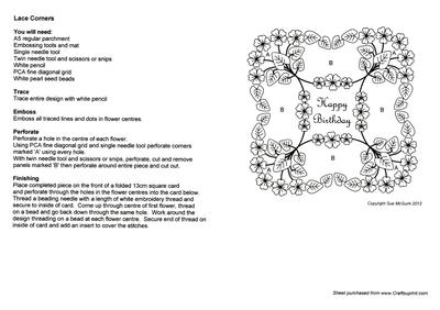 Lace Corners Parchment Card
