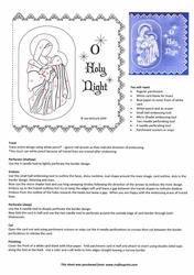 O Holy Night Parchment Christmas Card