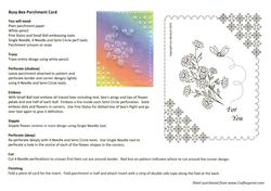 Busy Bee Parchment Card