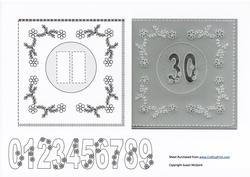 Freestyle Parchment Number Card