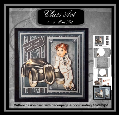 Class Act Multi-occasion 6 x 6 Greeting Card Mini Kit