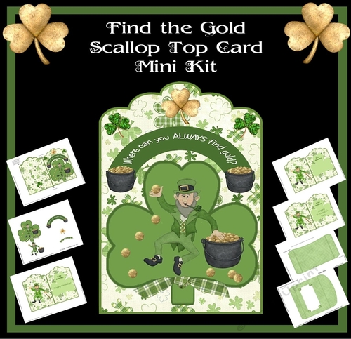 Find the Gold Scallop Top Card Mini Kit