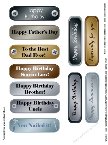 Male Multi Occasion Sentiment Tags