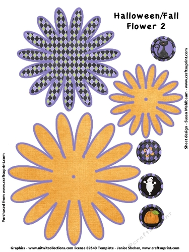 Halloween and Fall 3D Flower 2
