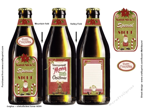 Saint Nicks Special Stout - Concertina Fold Christmas Card
