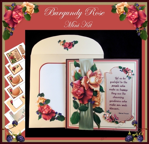 Burgundy Rose Mini Kit