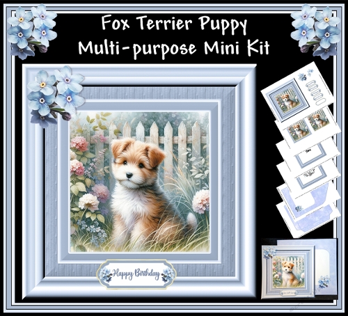 Fox Terrier Puppy 6 x 6 Multi-Purpose Mini Kit