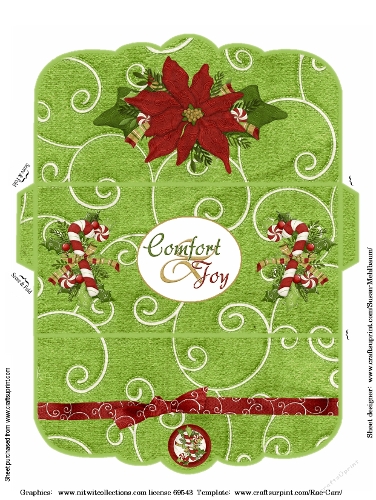 Poinsettia Joy Gift Envelope