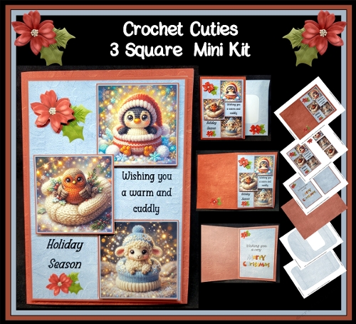 Crochet Cuties 3 Square Mini Kit