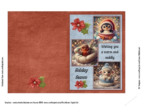 Crochet Cuties 3 Square Card