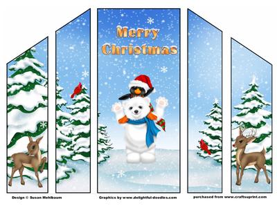 Christmas Friends Theatre Fold Card
