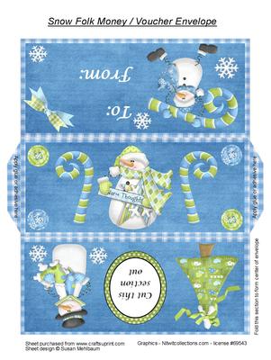 Snow Folks Money Holder Wallet