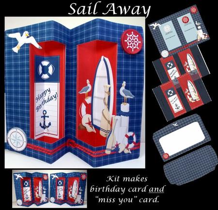 Sail Away Box Card Multipurpose Card and Envelope
