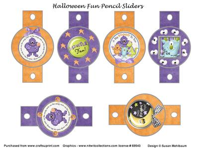 Halloween Fun Pencil Sliders