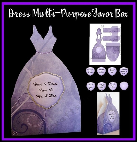 Dress Multi-purpose Favor Box