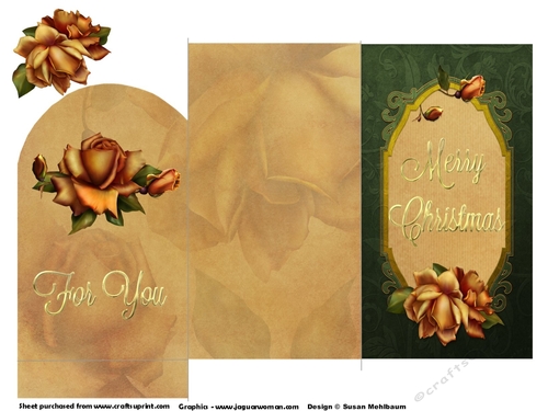 Golden Rose Gift Wallet