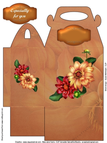 Elegant Dahlia Gift Bag