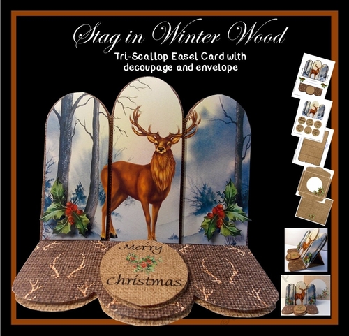 Stag in Winter Wood