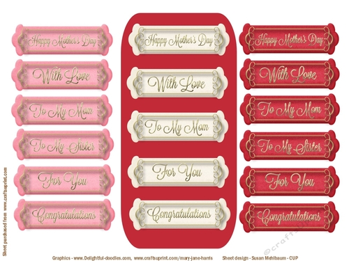 Sweetheart Sentiment Tags