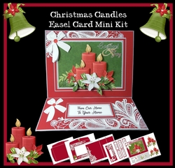 Christmas Candles Easel Card Mini Kit