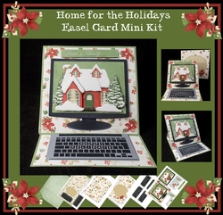 Technical Christmas Home for the Holidays Easel Card Mini Kit