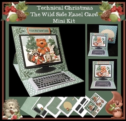 Technical Christmas Wild Side Easel Card Mini Kit