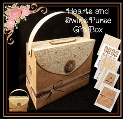 Hearts and Swirls Purse Gift Box Mini Kit