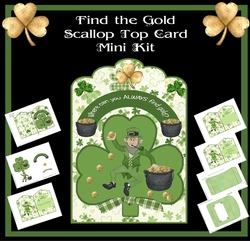 Find the Gold Scallop Top Card Mini Kit