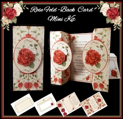 Rose Fold Back Card Mini Kit
