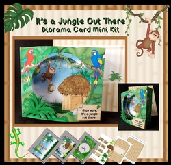 Its a Jungle Out There Diorama Card Mini Kit