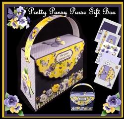Pretty Pansy Purse Gift Box