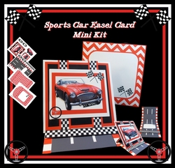Sports Car Easel Card Mini Kit
