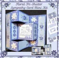 Floral Tri-Shutter Sympathy Card Mini Kit